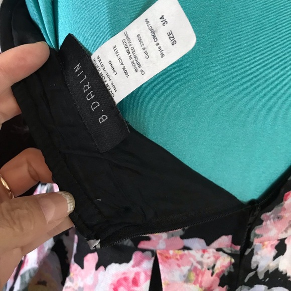 B. Darlin Formal/Prom Dress Cinderella Ball Gown Size 3/4 S Quinceañera Floral - Picture 15 of 16